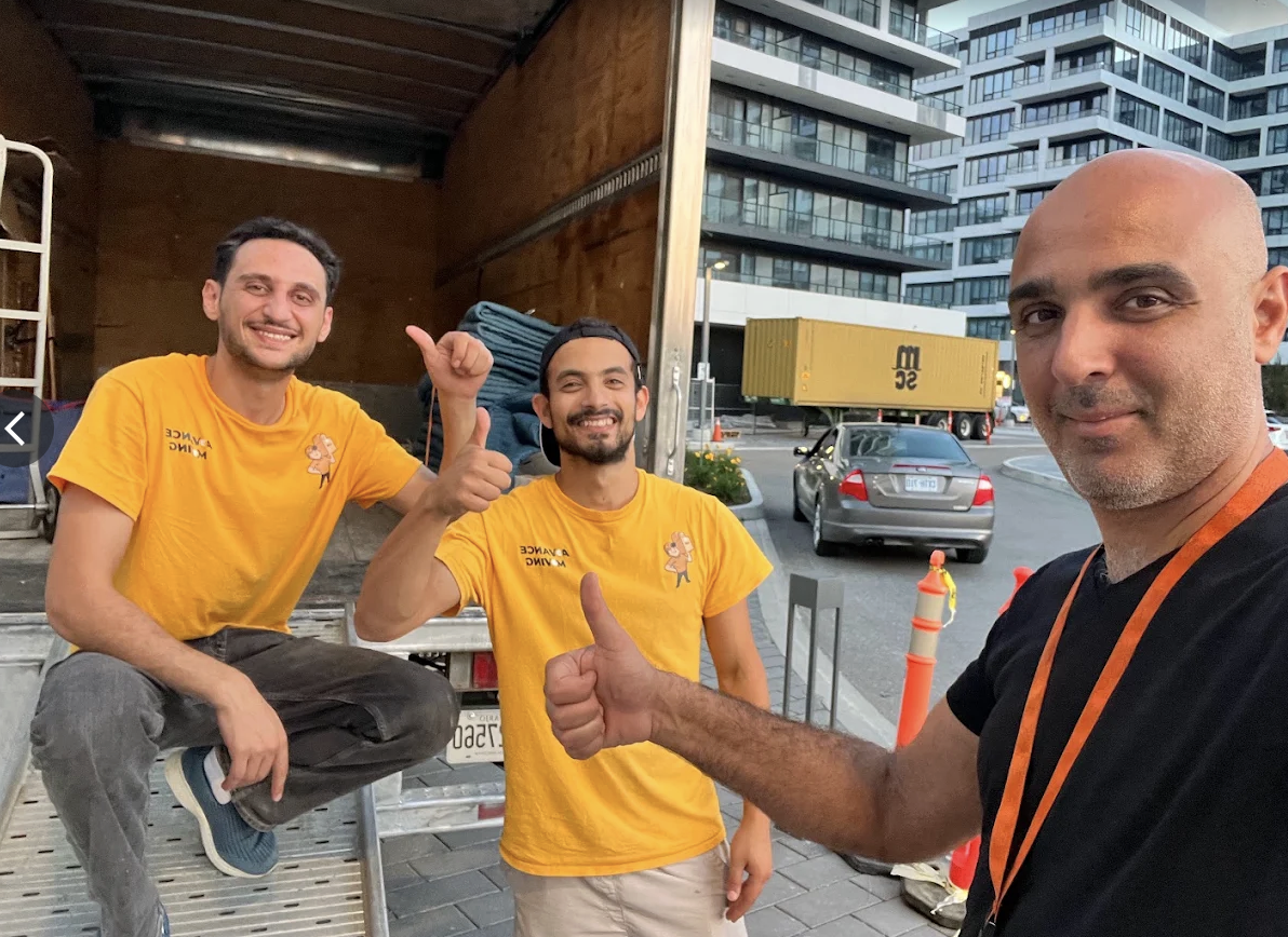 Advance Moving crew loading a truck in Toronto